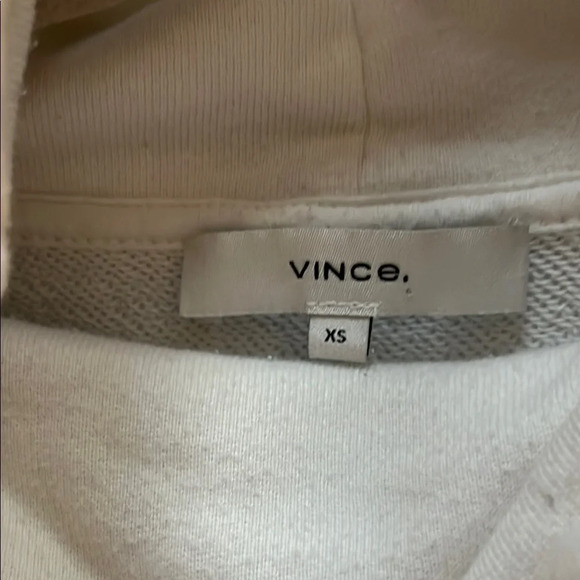 VINCE White Hoodie with Drawstring size extra small - Picture 6 of 6